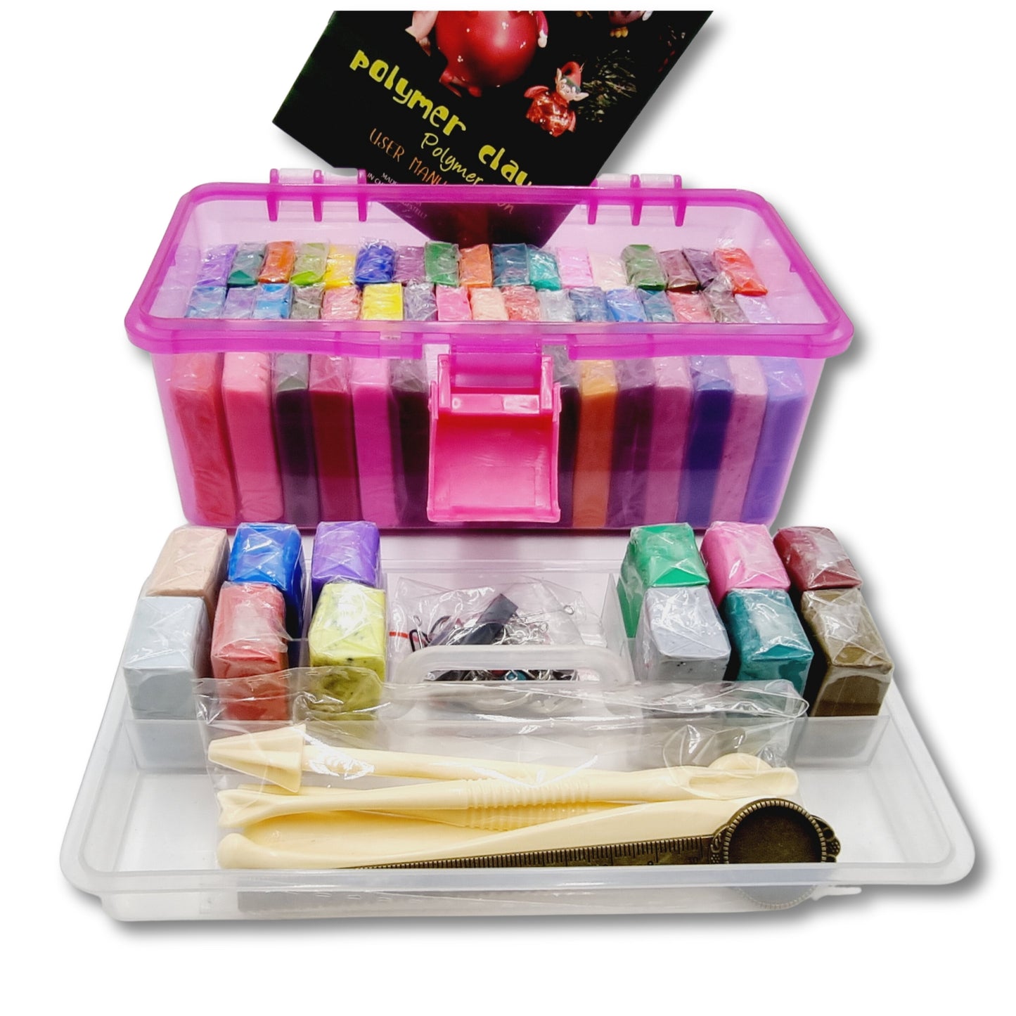 Polymer Clay Kit Oven Bake 60 x 20gm