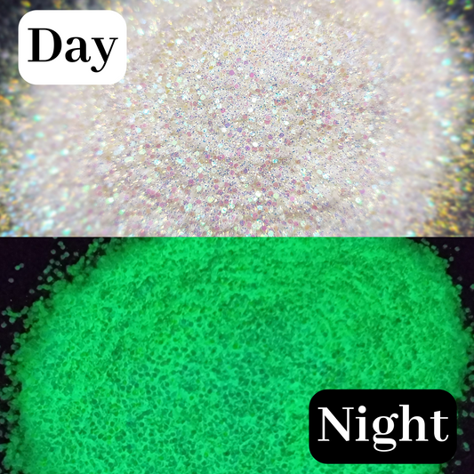 Fine Green Glow in the Dark Powder